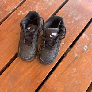 Nike Kids Black Lace-Up Sneakers